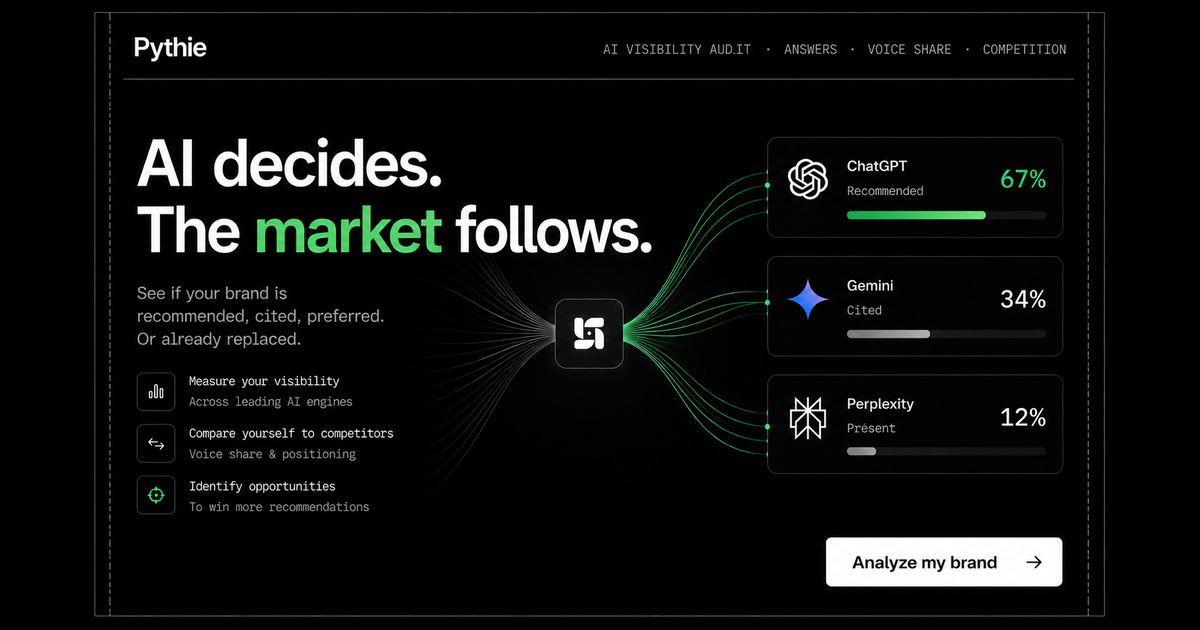 Pythie - AI Visibilty screenshot 1